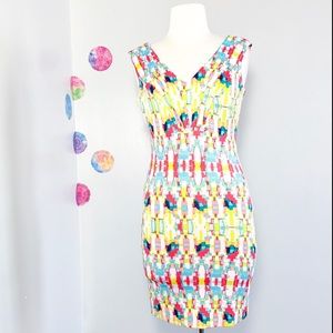 GLAM DOLL Colorful bodycon mini dress size XS